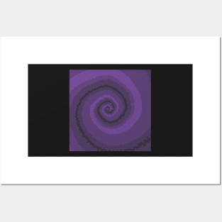tie dye - dark purple Posters and Art